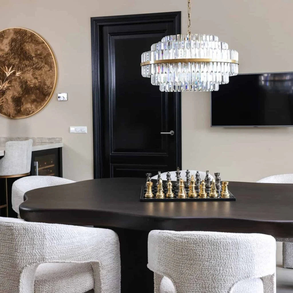 Richmond chess black gold silver 3